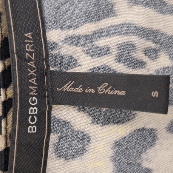 BCBGMaxAzria Brown Tan Adele Leopard Print Mobwife Authentic Wrap Dress Size S - Picture 10 of 12